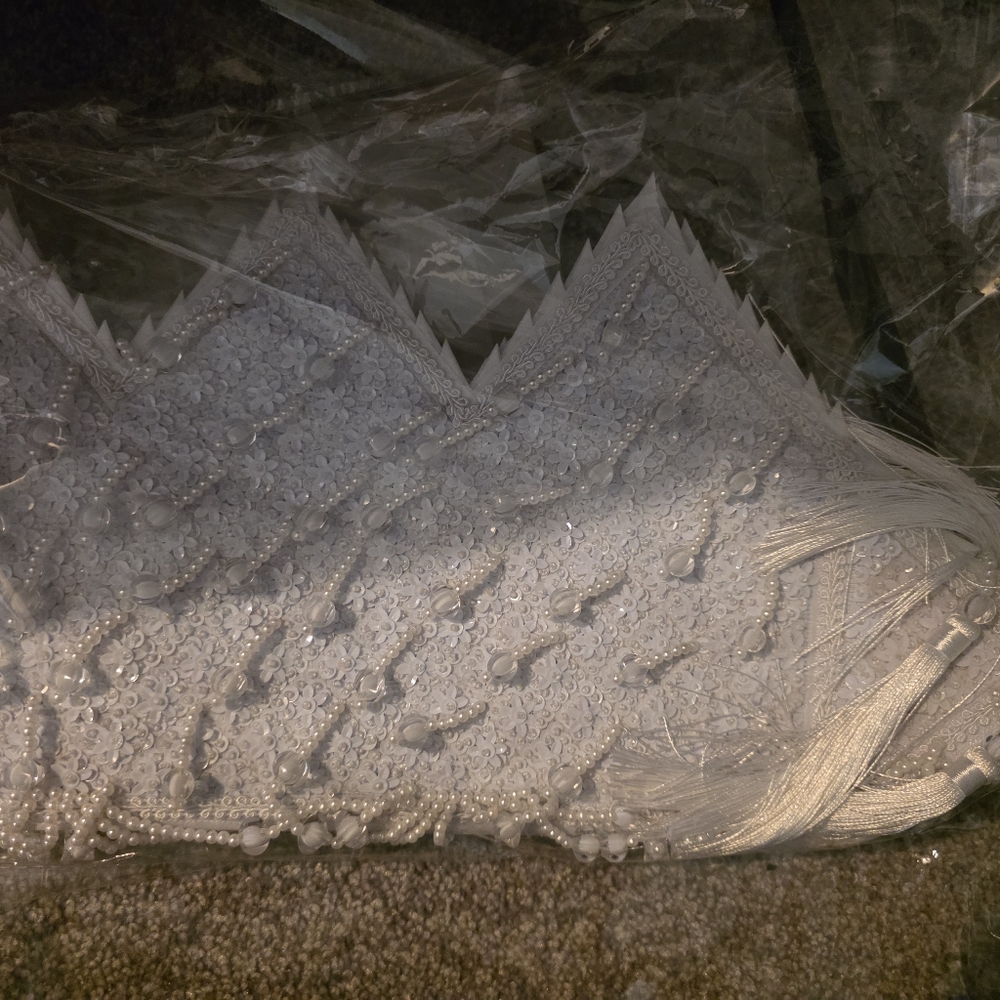 Elegant White Lace Fabric
